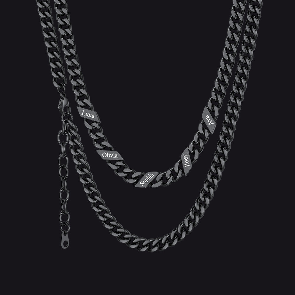 Custom Cuban Link Chains With Names Necklace for , 5/7/9mm Width