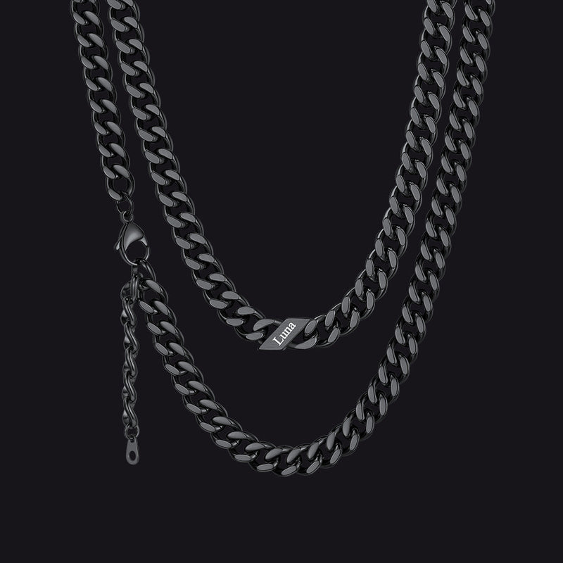 Custom Cuban Link Chains With Names Necklace for , 5/7/9mm Width