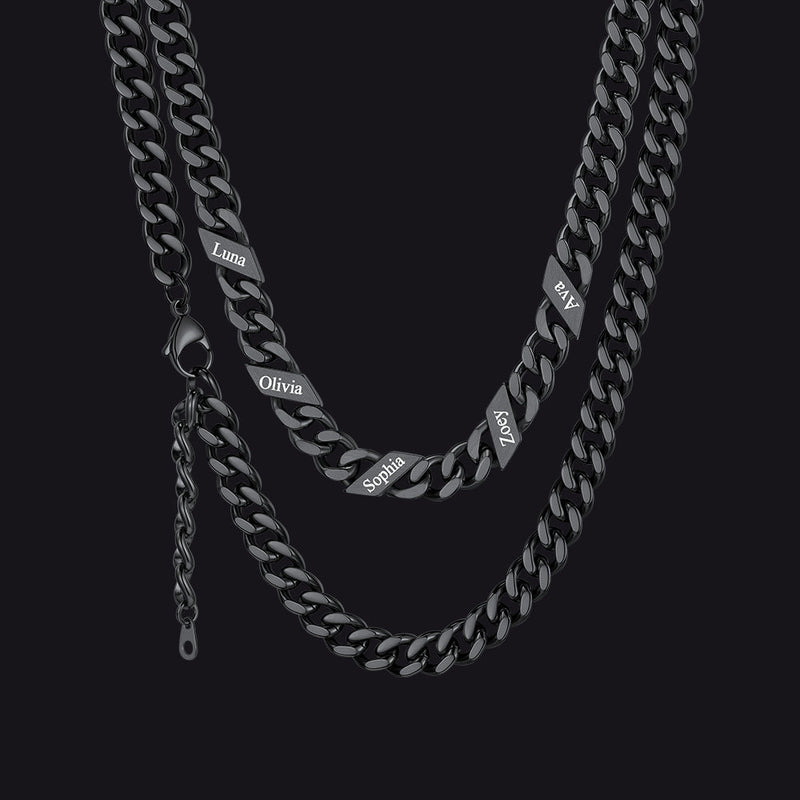 Custom Cuban Link Chains With Names Necklace for , 5/7/9mm Width