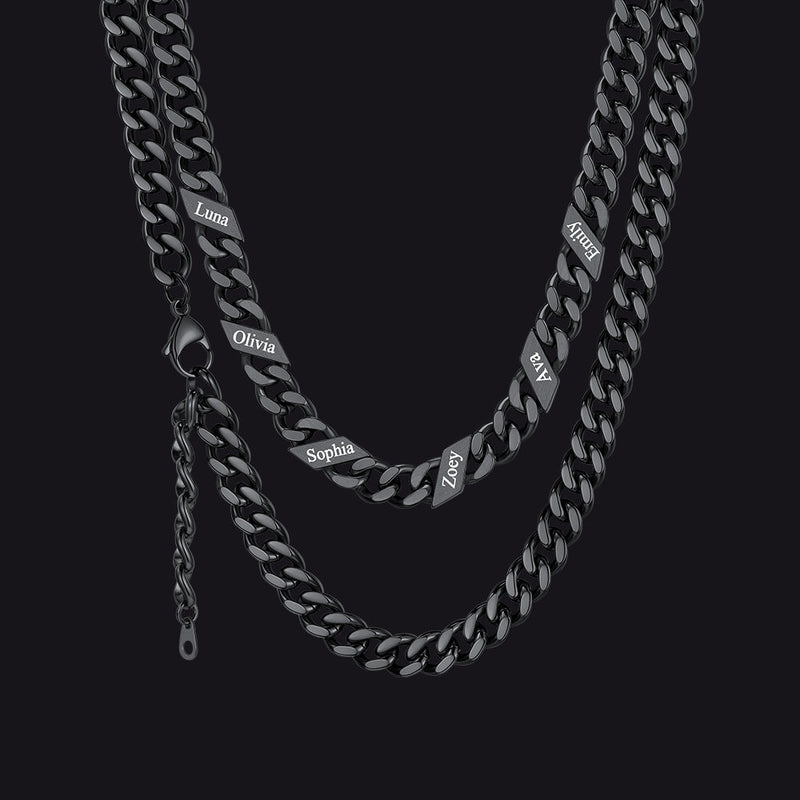 Custom Cuban Link Chains With Names Necklace for , 5/7/9mm Width