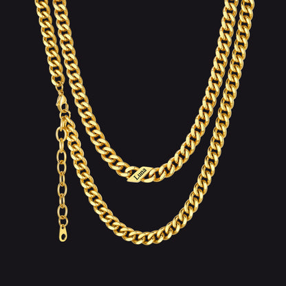 Custom Cuban Link Chains With Names Necklace for , 5/7/9mm Width