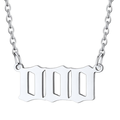 Personalized Angel Number Necklace for