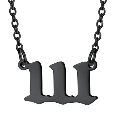 Personalized Angel Number Necklace for