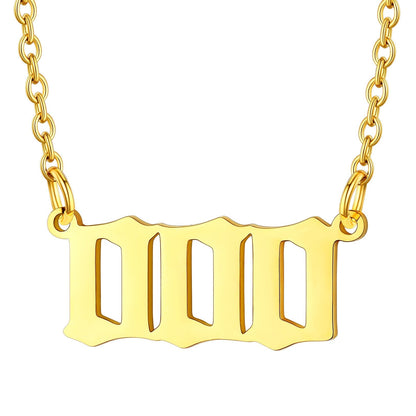 Personalized Angel Number Necklace for