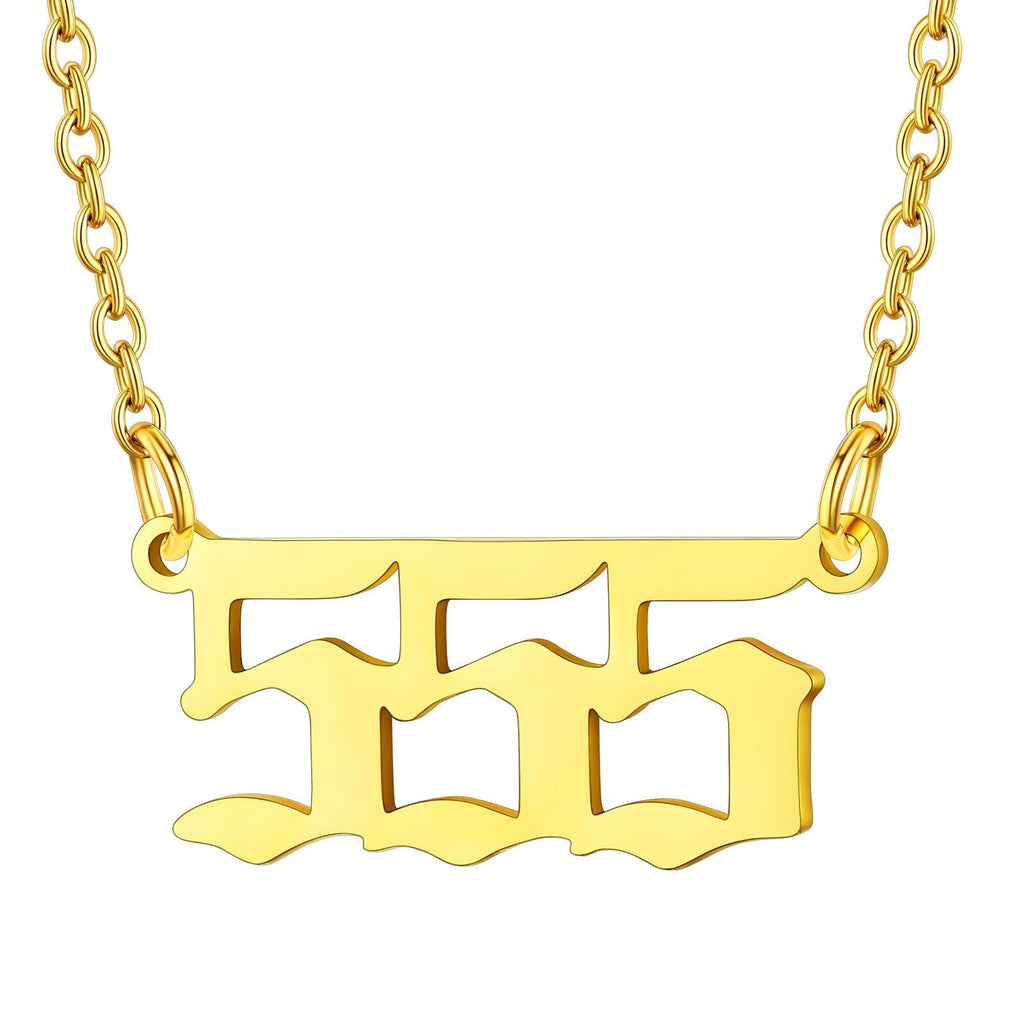Personalized Angel Number Necklace for