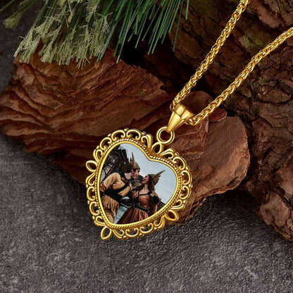 Personalized Heart Picture Necklace for