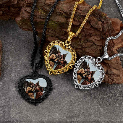 Personalized Heart Picture Necklace for