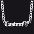 Customized Nameplate Cuban Chain Necklace With Picture Gift for