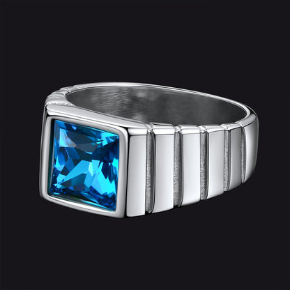 Birthstone Band Ring for