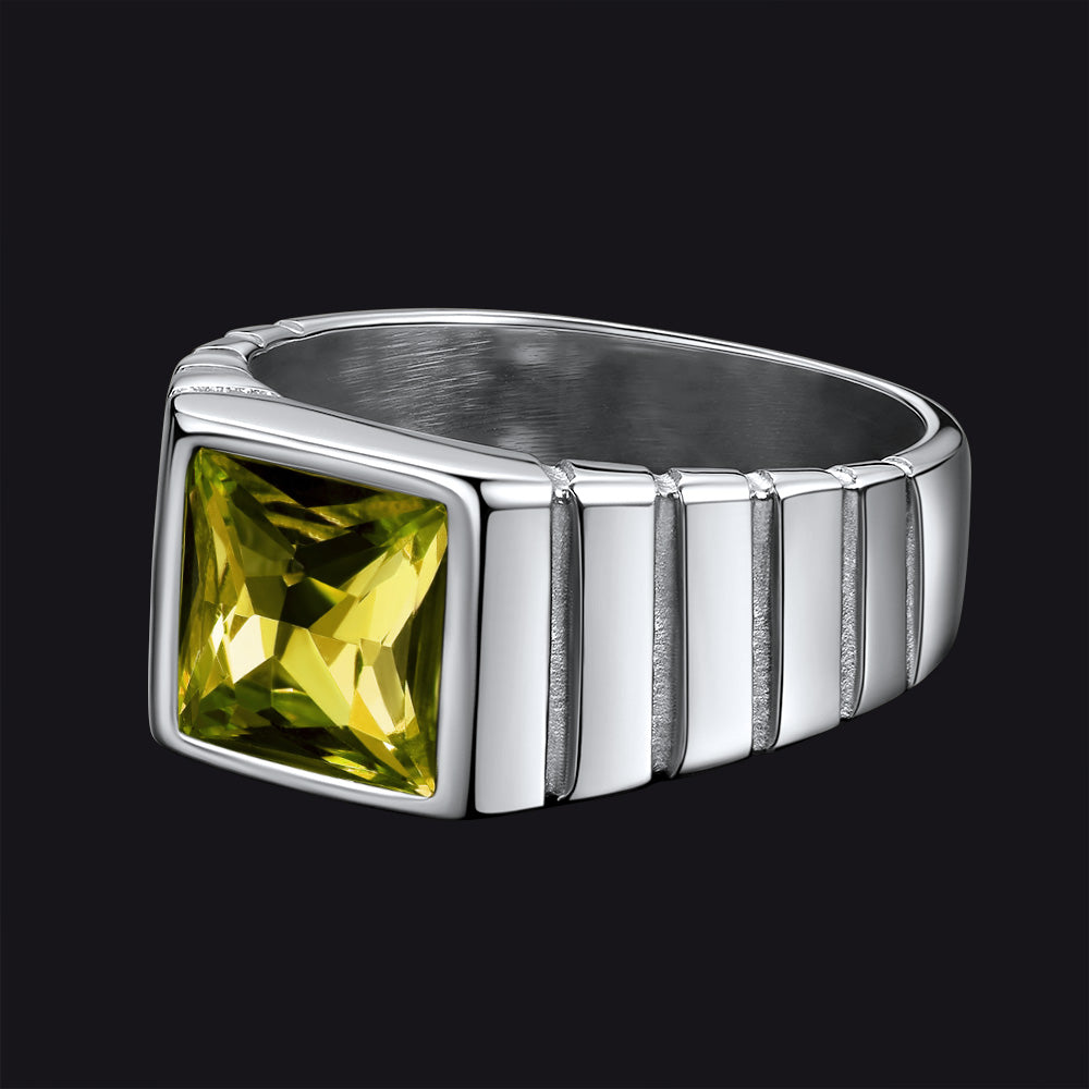 Birthstone Band Ring for