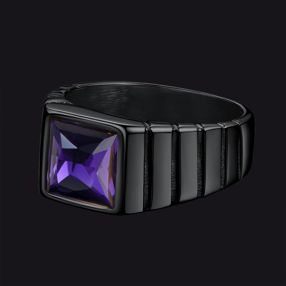 Birthstone Band Ring for