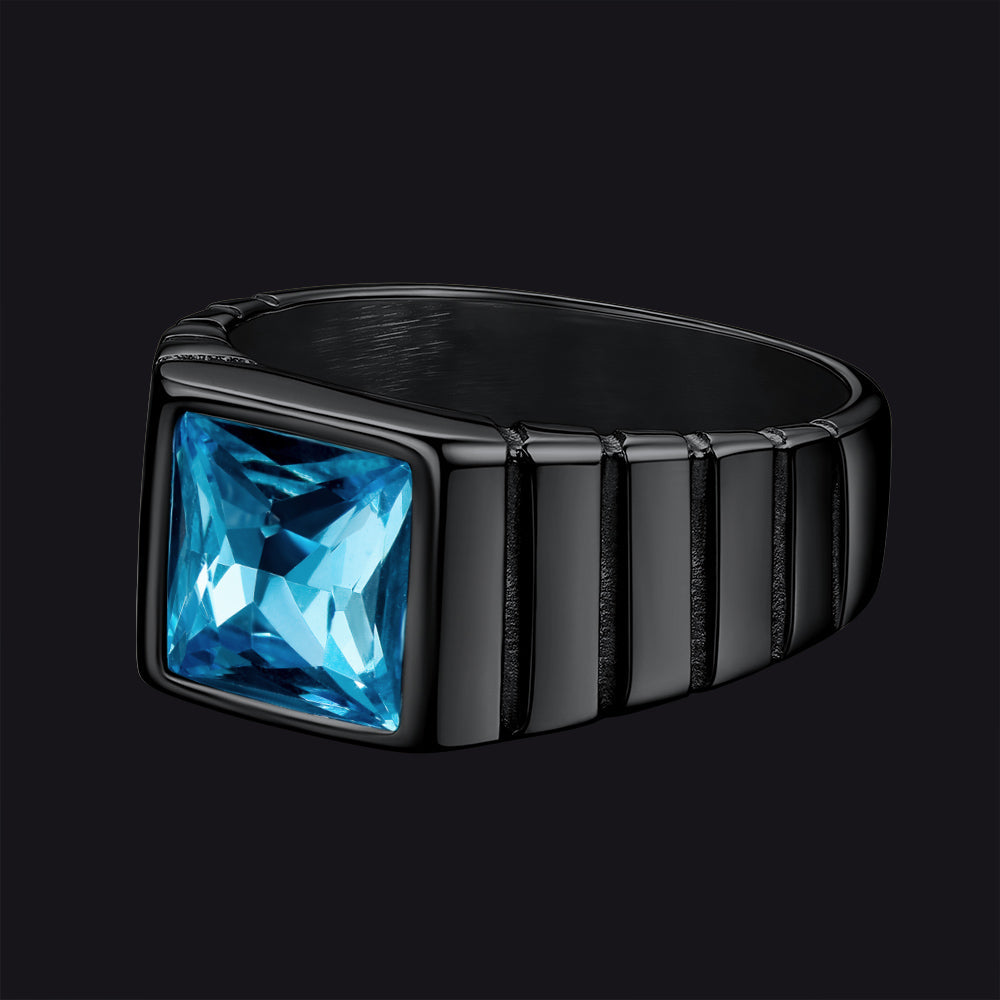 Birthstone Band Ring for