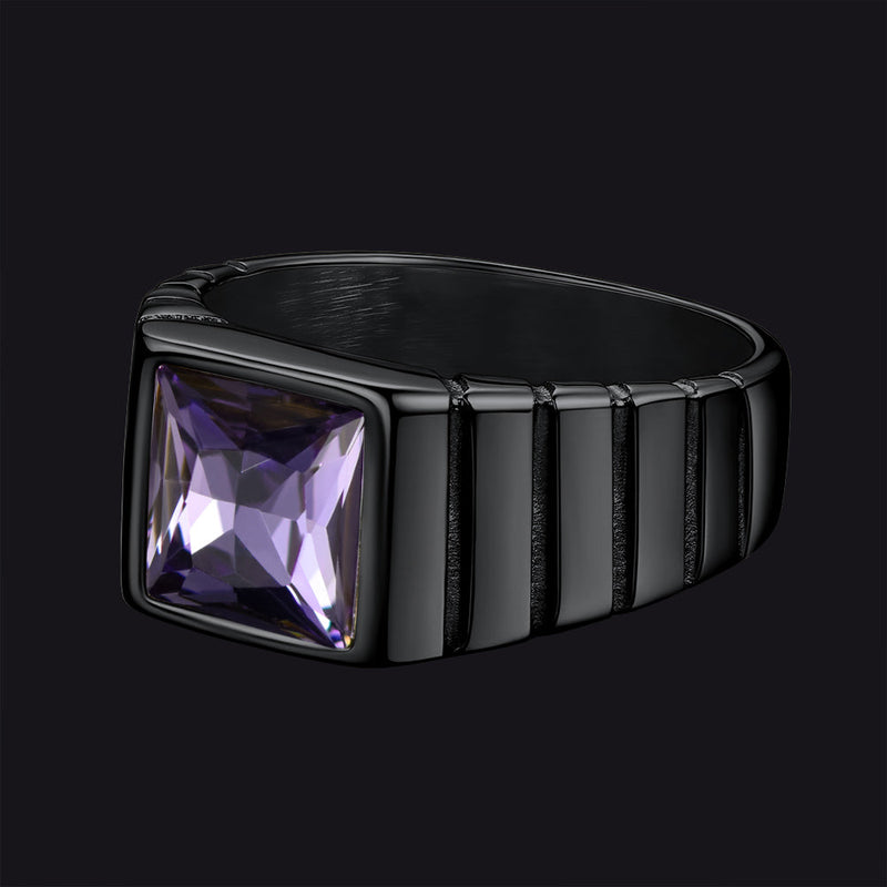 Birthstone Band Ring for
