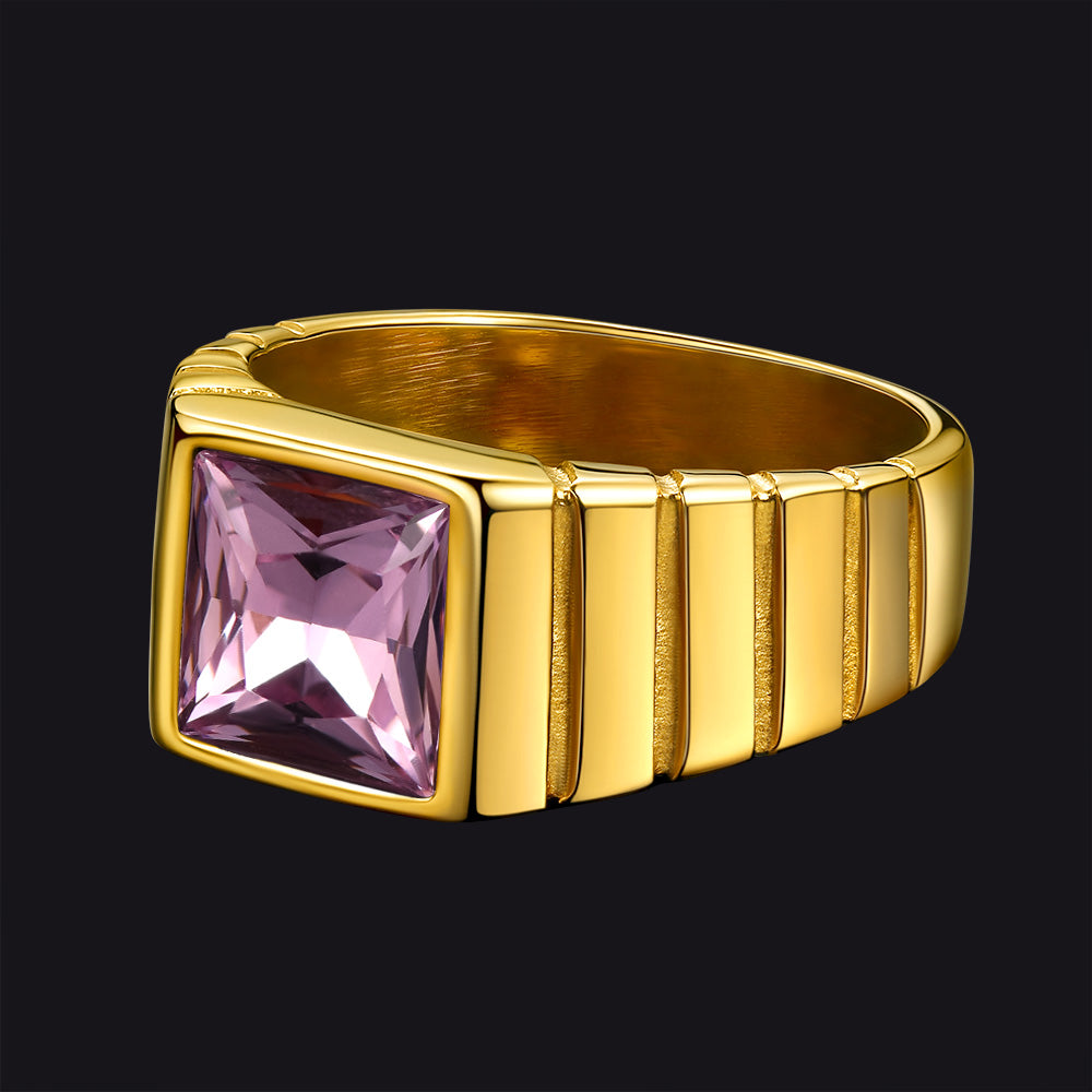 Birthstone Band Ring for