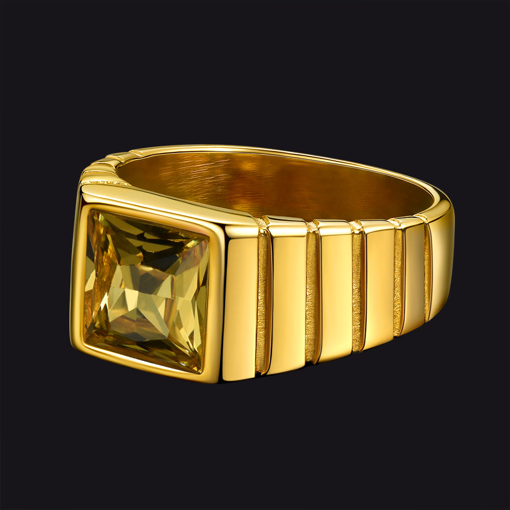 Birthstone Band Ring for