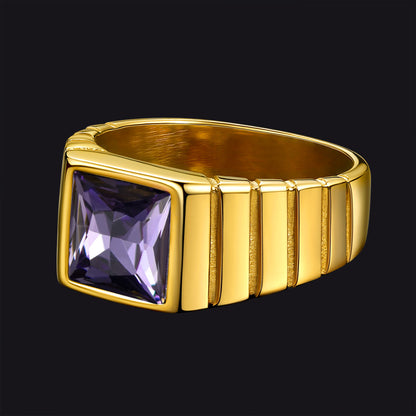 Birthstone Band Ring for