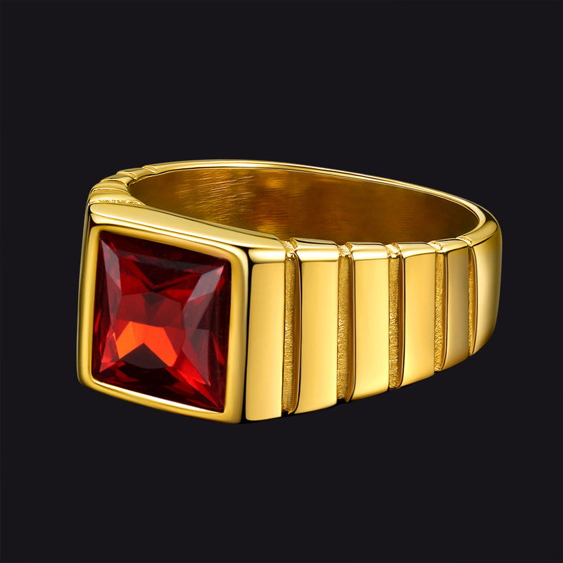 Birthstone Band Ring for