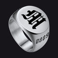 Engraved Name Custom Signet Rings for