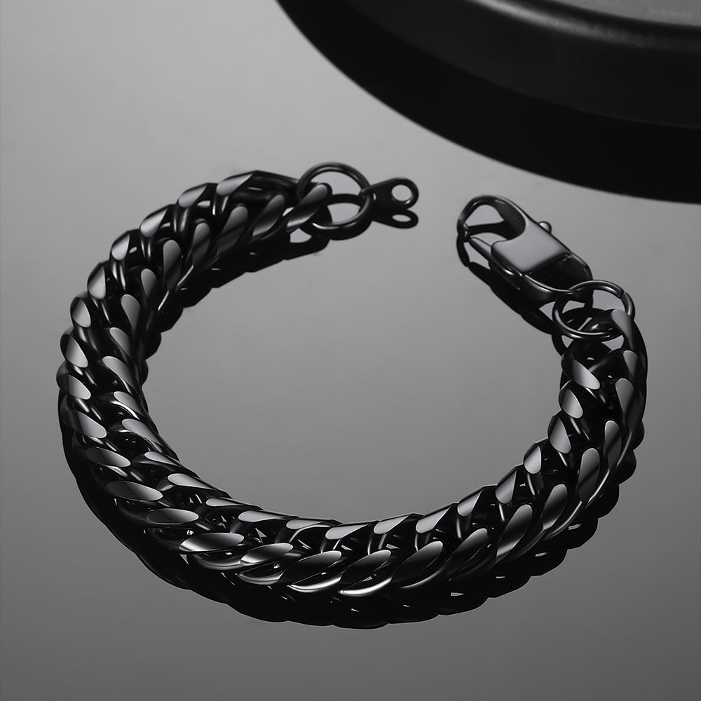 Bold 13mm Cuban Chain Link Bracelet for Stainless Steel