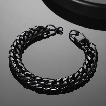 Bold 13mm Cuban Chain Link Bracelet for Stainless Steel
