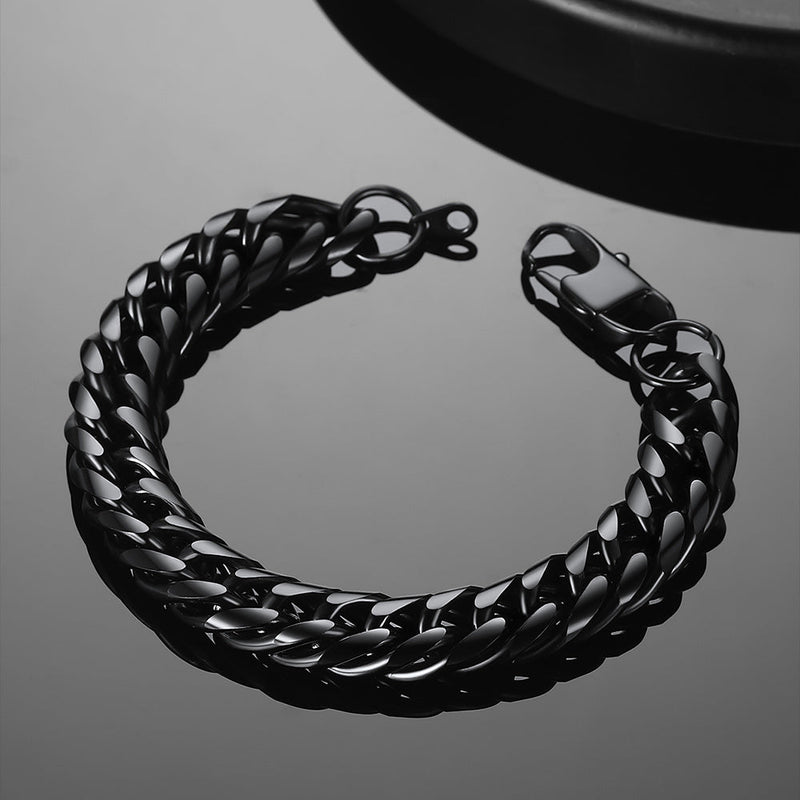 Bold 13mm Cuban Chain Link Bracelet for Stainless Steel