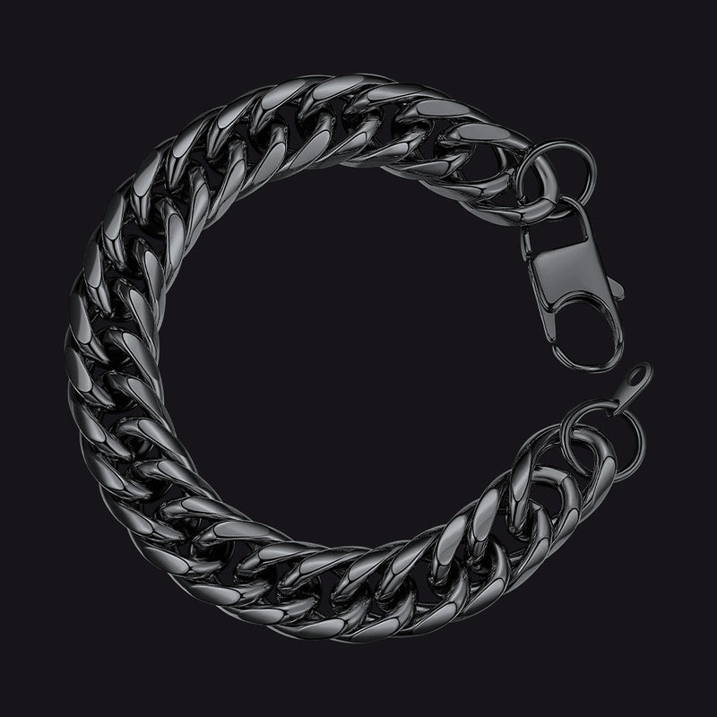 Bold 13mm Cuban Chain Link Bracelet for Stainless Steel
