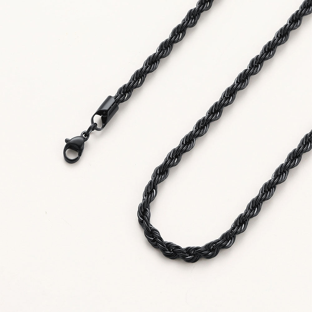 3mm Twisted Rope Link Chain Set for