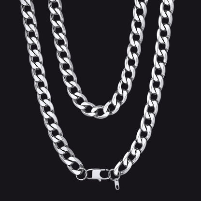 Cuban Link Curb Chain Stainless Steel Necklace for