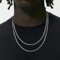 4mm Cuban Link Curb Chain Set for