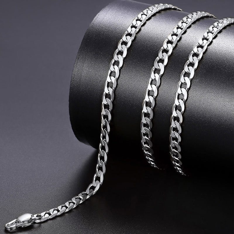 4mm Cuban Link Curb Chain Set for