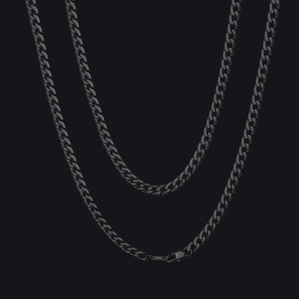 Cuban Link Curb Chain Stainless Steel Necklace for