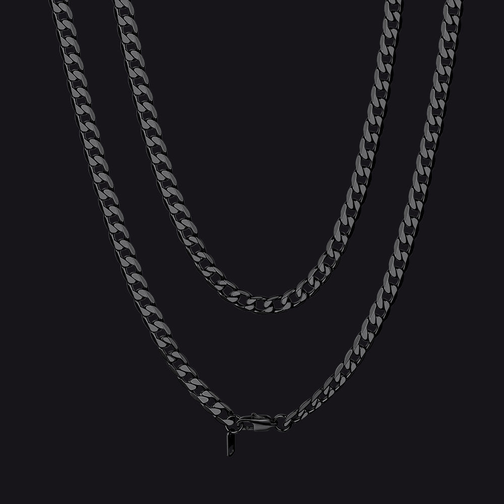 Cuban Link Curb Chain Stainless Steel Necklace for