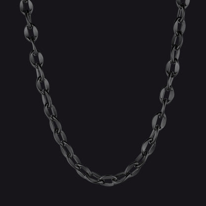 6mm/9mm Width Twisted Rolo Link Chain Necklace for