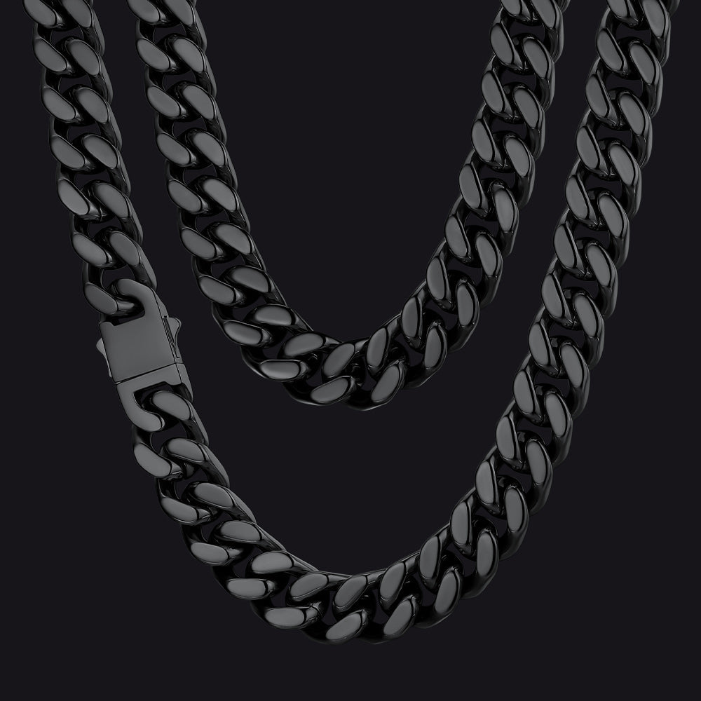Miami Cuban Link Chain Necklace 5/7/9/12 Mm Chain for