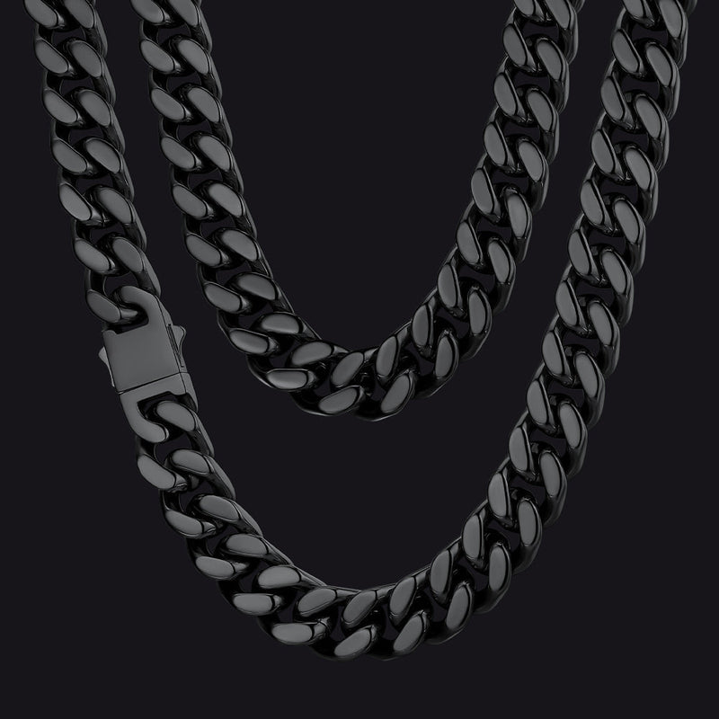 To My Man Miami Cuban Link Chain Necklace, Birthday or Anniversary Gift for Him