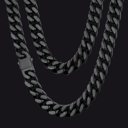 To My Man Miami Cuban Link Chain Necklace, Birthday or Anniversary Gift for Him