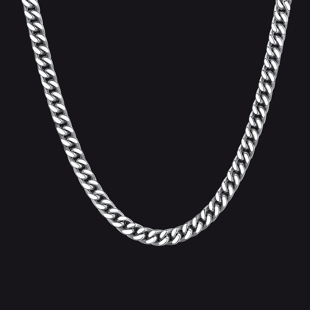 Chunky Cuban Link Chain Choker Necklace for , 5/12/14mm Width