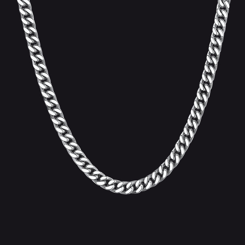 Chunky Cuban Link Chain Choker Necklace for , 5/12/14mm Width