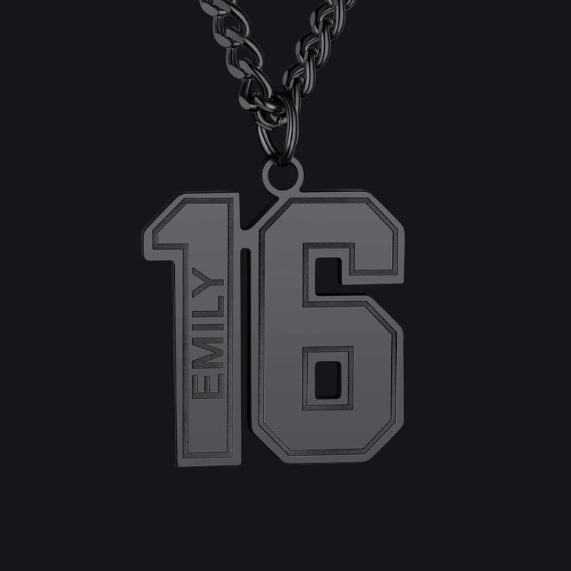 Custom Sports Jersey Number Necklace for Sport Fans, Gift for