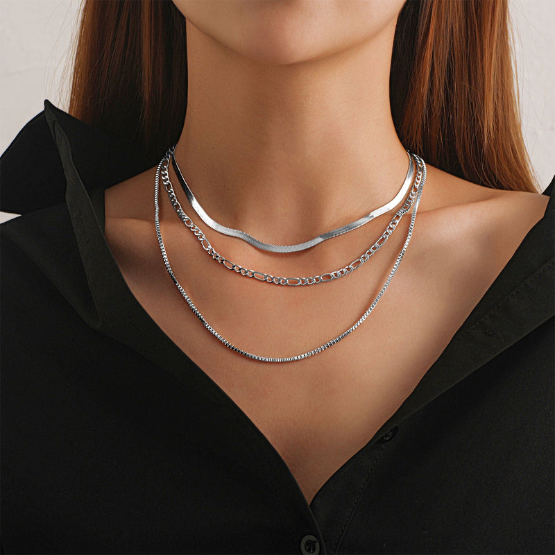 Sterling Silver 3mm Snake Chain Chokcer Necklace for