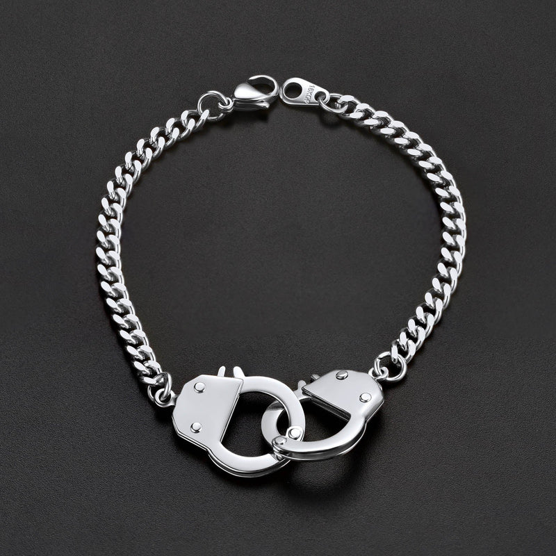 4mm Handcuff Chain Bracelet for Stainless Steel