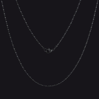 1.5mm Stainless Steel Slim Rope Chain Necklace for