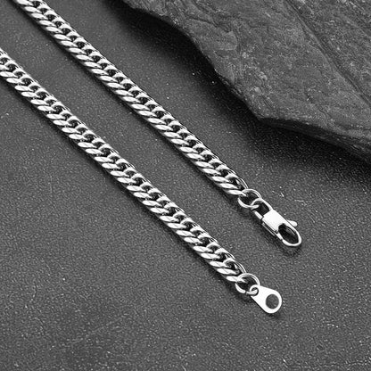 6mm Miami Cuban Link Chain Set for
