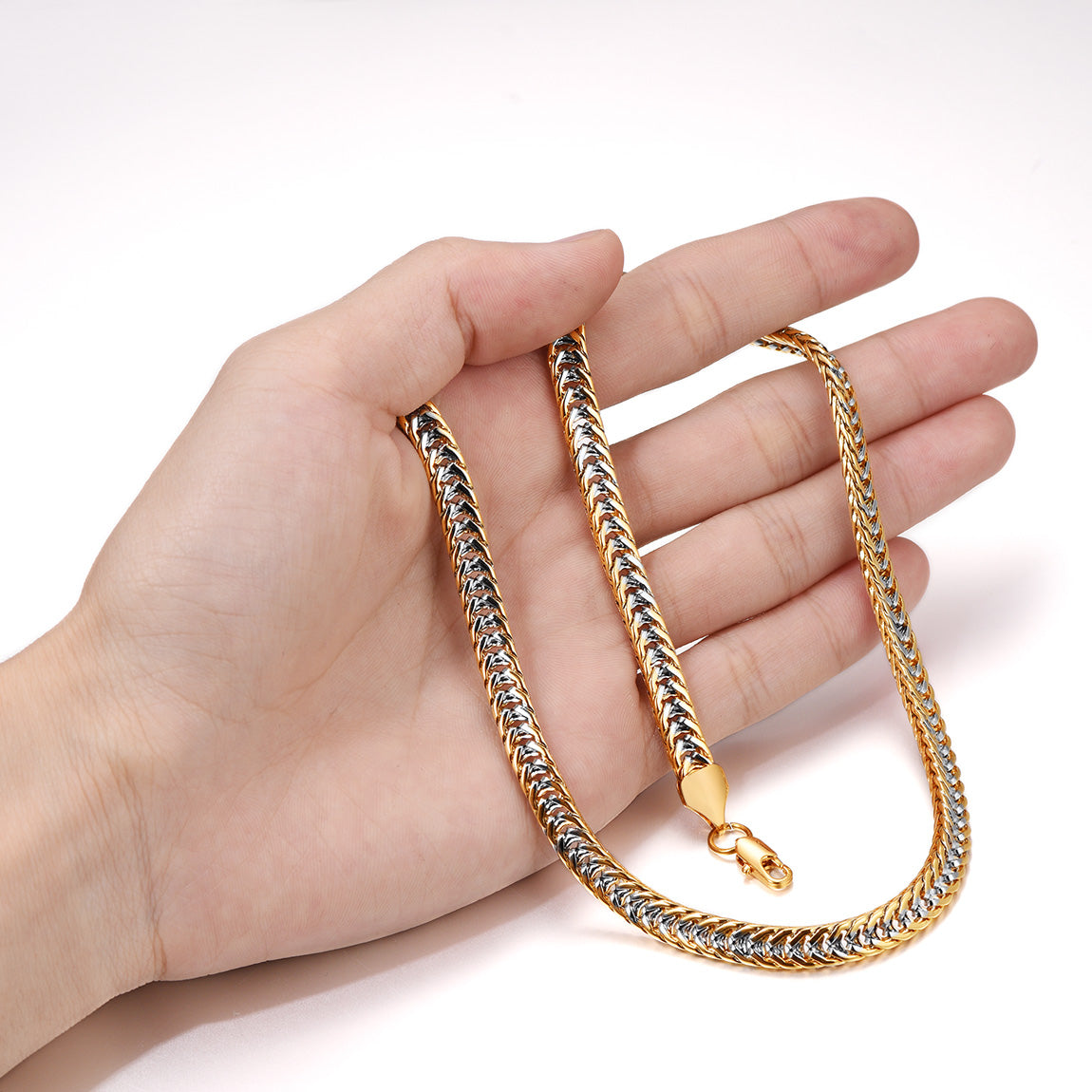 Flash 6mm Cuban Link Chain Necklace for