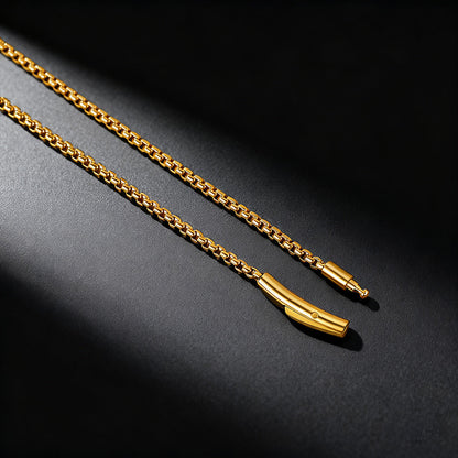 2mm Stainless Steel Rolo Cable Chain Necklace for