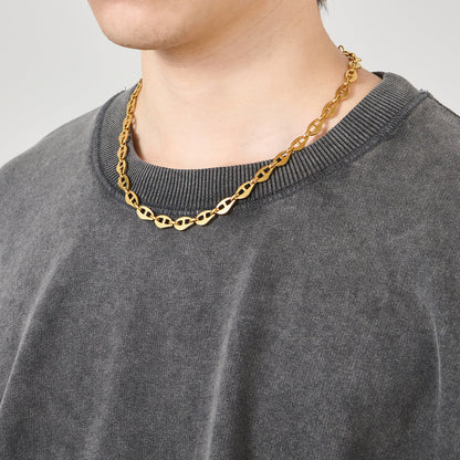 7.5mm Anchor Chain Link Choker Necklace for