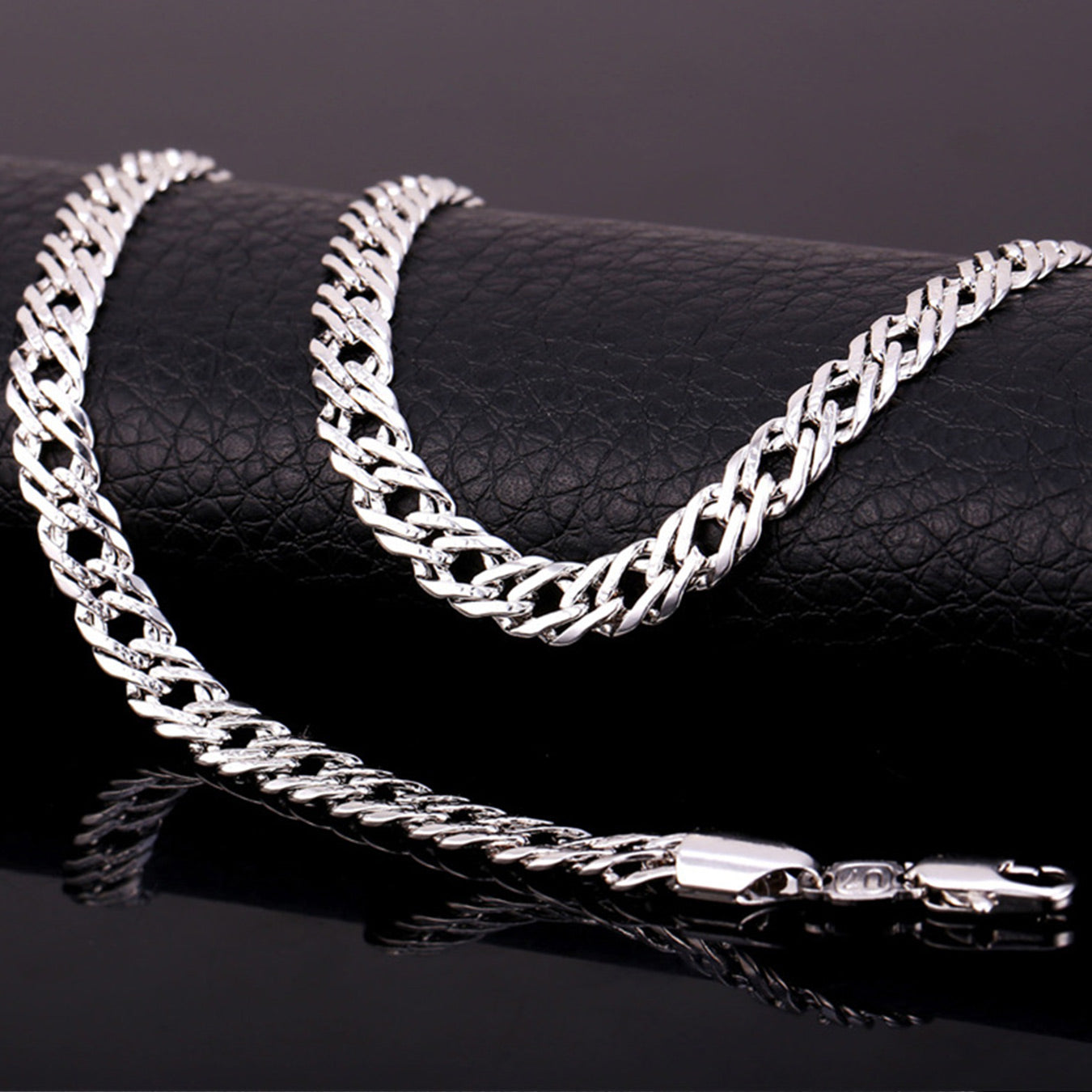 6mm Width Chain Link Necklace for