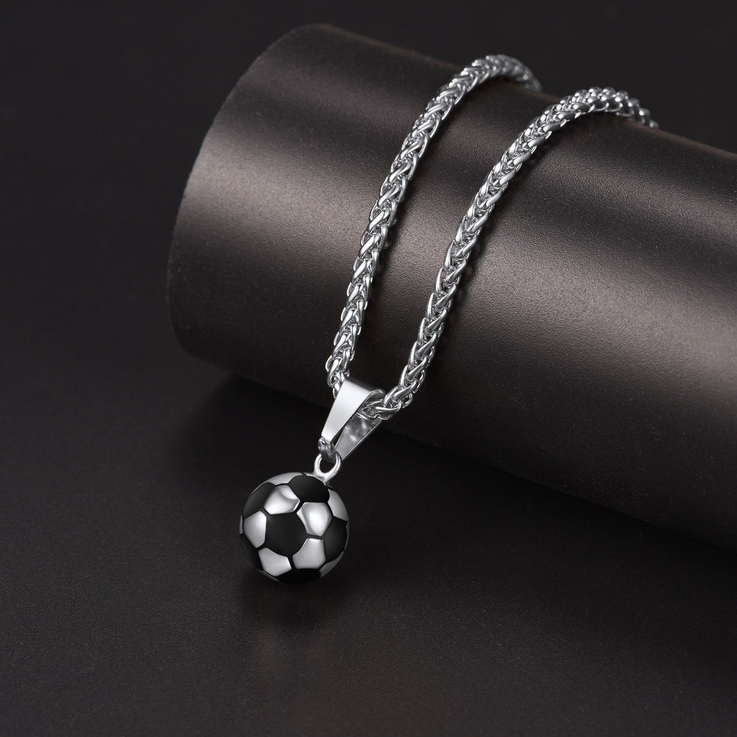 Soccer Football Necklace Sports Pendants for Ball Fans