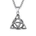Ouroboros Celtic Knot Snake Pendant Necklace