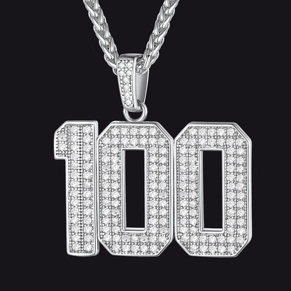 Gameday Custom Jersey Number Necklace With Cz for Sports Fan Cool Gifts